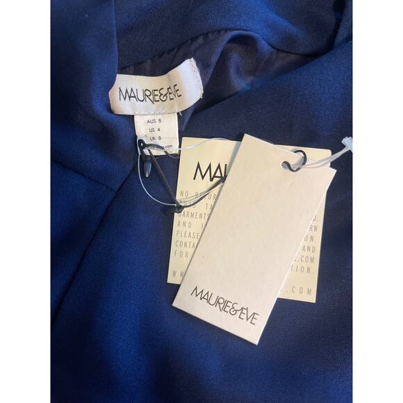 Maurie + Eve Anki Dress Navy Sleeveless Backless Navy Size 4 NWT - Picture 12 of 13